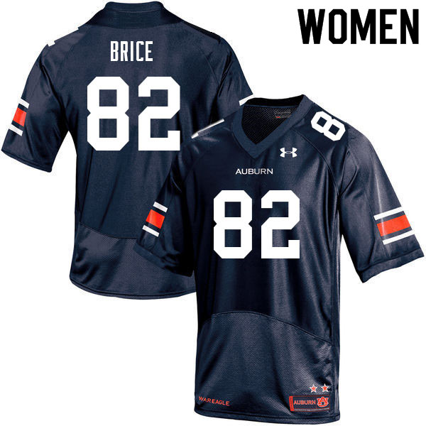 Auburn Tigers Women's Hayden Brice #82 Navy Under Armour Stitched College 2021 NCAA Authentic Football Jersey VZM2574FE